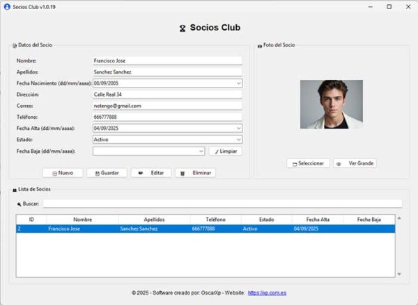 Socios Club, tu base de datos para gestionar una peña o club de socios